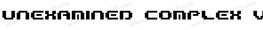 unexamined complex video字体转换